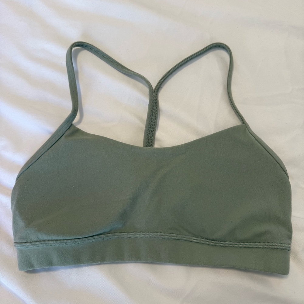 lululemon athletica Sage Green Strappy Sports Bra